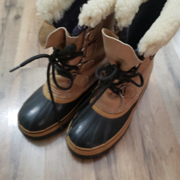 Sorel caribou boot Vintage Made in Canada Wool Liner - Picture 5 of 6